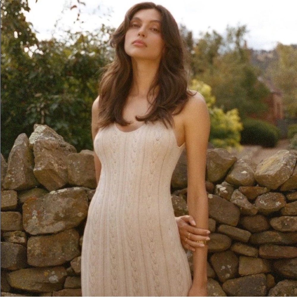 💥💥SALE!!💥💥 Spell Frenchie Strapless Cream Dress